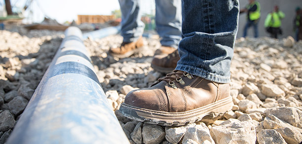 Men wearing work boots.